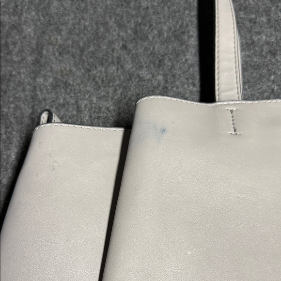 Nine West Grey Tote with Red Heart Accent - Picture 6 of 11